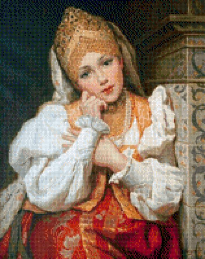 марья-царевна - девушка, сказка, старина - предпросмотр