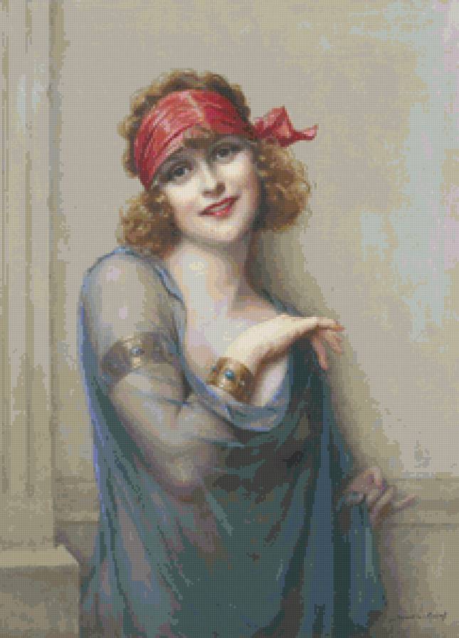 Леди Нежность - дама.леди.девушка. живопись. картина - предпросмотр