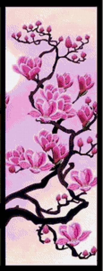 Триптих" Магнолия-3" - триптих, магнолия - предпросмотр