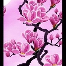 Схема вышивки «Триптих" Магнолия-3"»