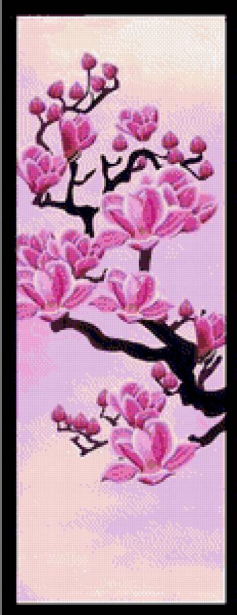 Триптих" Магнолия-1" - магнолия, триптих - предпросмотр