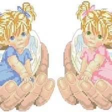 Схема вышивки «в руках у Бога»