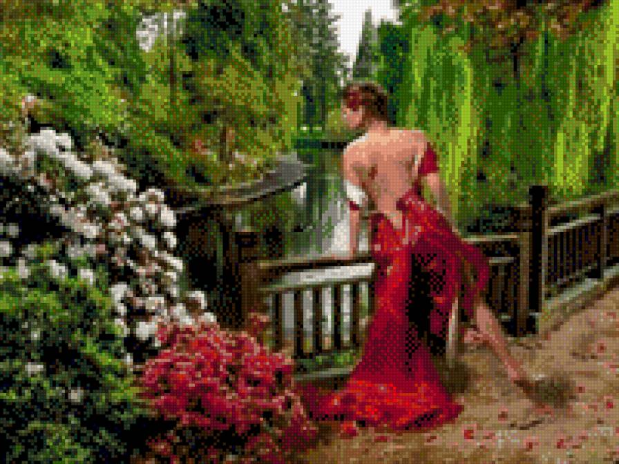 mujer de rojo - предпросмотр