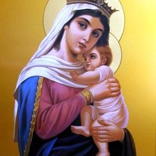 Схема вышивки «мадонна с младенцем»