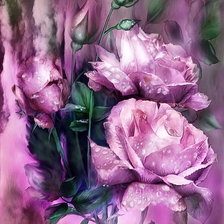 Схема вышивки «Роза»