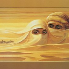 Схема вышивки «Глаза в пустыне»