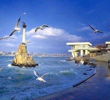 Схема вышивки «Памятник затопленным кораблям.»