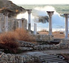 Схема вышивки «Севастополь. Херсонес. Зима.»