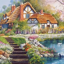 Схема вышивки «сказочные картины художников»