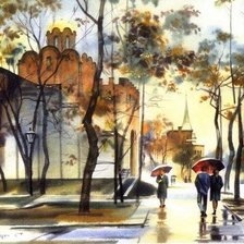 Дождь в городе