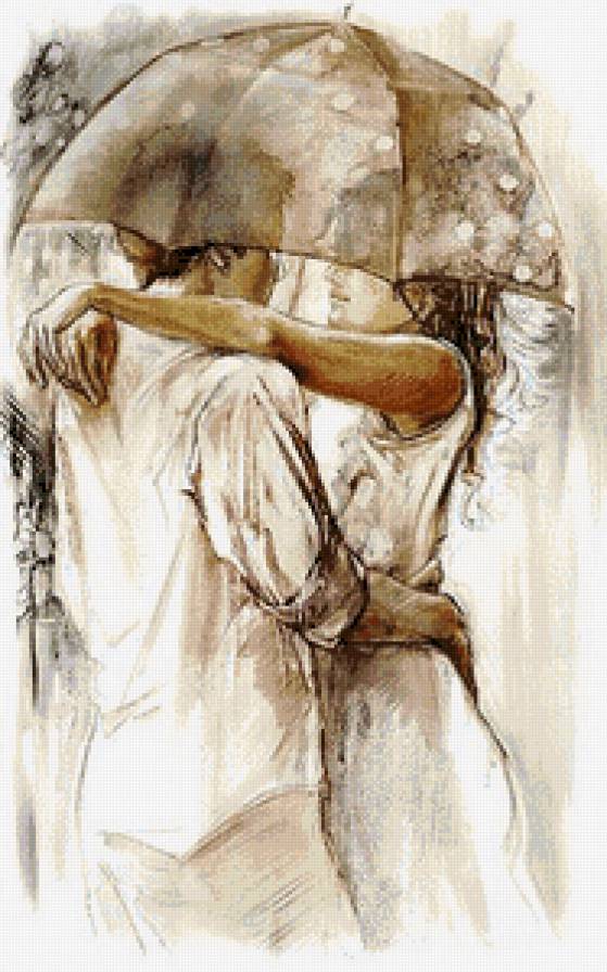 Акварель в стиле ланартэ(осветленный вариант) - живопись, акварель - предпросмотр