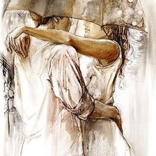 Схема вышивки «Акварель в стиле ланартэ(осветленный вариант)»