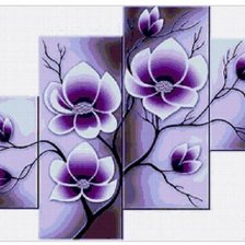 Схема вышивки «магнолія»