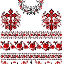 Схема вышивки «свадебный рушник»