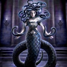 Схема вышивки «Медуза Горгона»