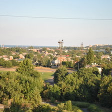 Схема вышивки «Таганрог из окна дома»