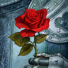 Схема вышивки «роза»