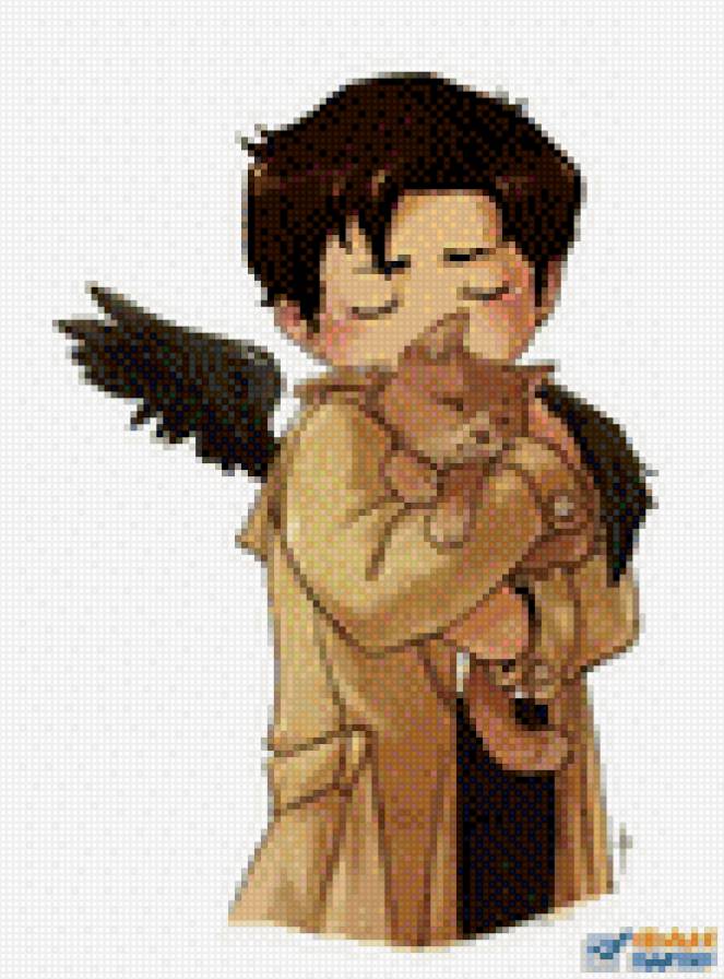 Дестиэль арт - кас, дин, кастиэль, supernatural, сверхъестественное - предпросмотр