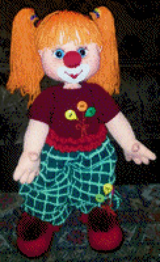 Клоунесса Барбариска - куклы - предпросмотр