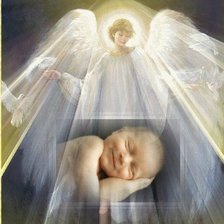 Схема вышивки «Под крылом Ангела»