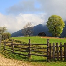 Схема вышивки «Где-то в Карпатах»