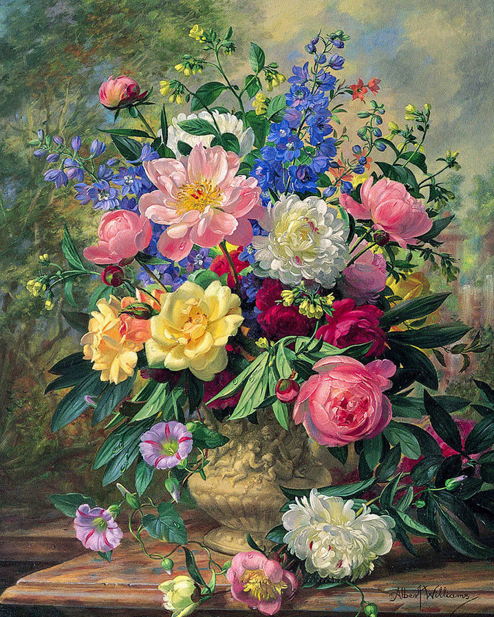 цветы в вазе - оригинал