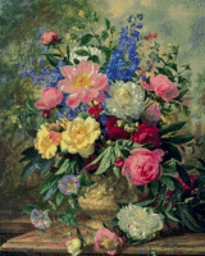 цветы в вазе - предпросмотр