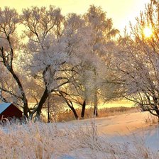 Схема вышивки «Зима»