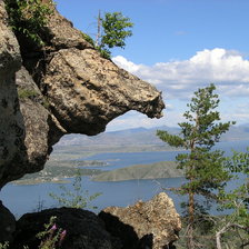 Схема вышивки «голубой залив. Восточно-Казахстанская обл.»