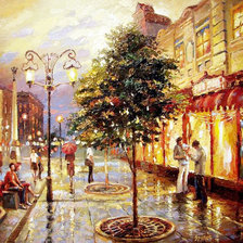 Схема вышивки «город»