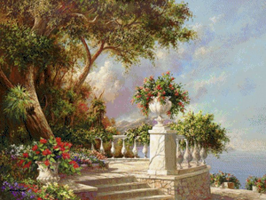 Итальянский пейзаж - природа, море, пейзаж - предпросмотр