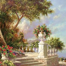 Схема вышивки «Итальянский пейзаж»