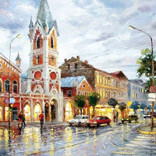 Схема вышивки «город»