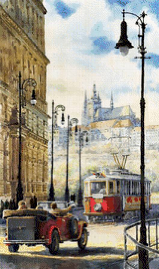 Город - трамвай, улица, город - предпросмотр