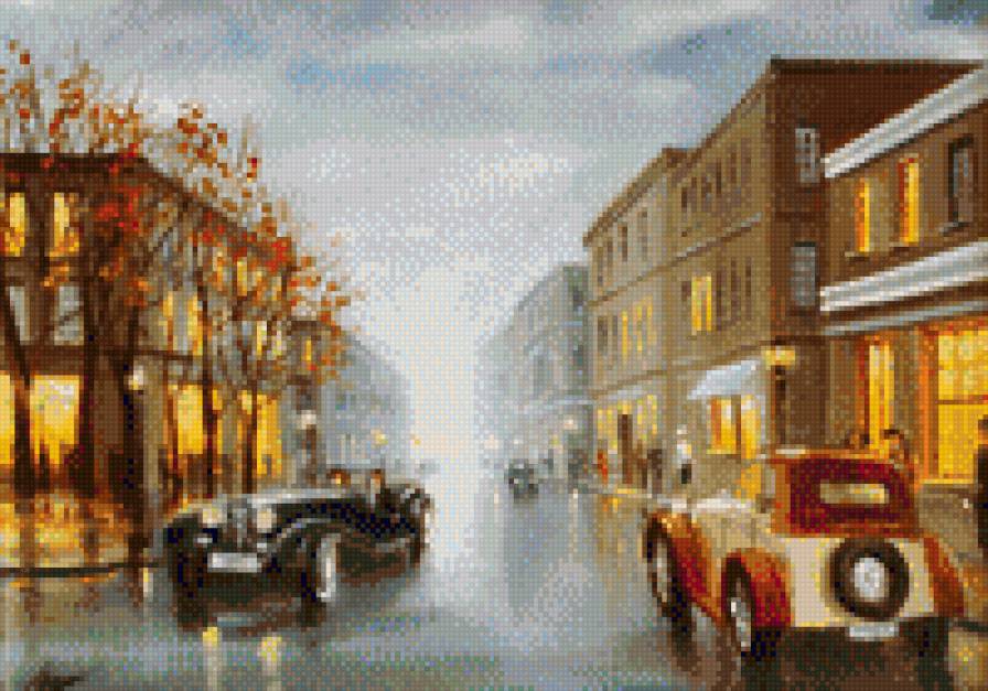 город - улица, машины, город - предпросмотр