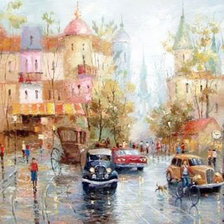 Схема вышивки «город»