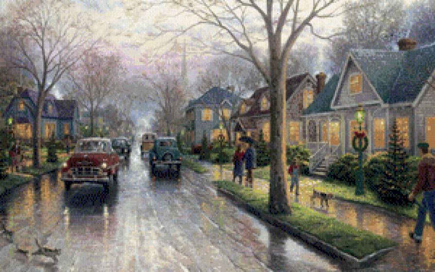 город - вечер, город, улица, городской пейзаж - предпросмотр