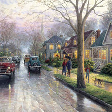 Схема вышивки «город»