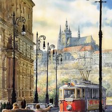 Схема вышивки «город»