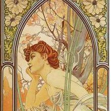 Схема вышивки «Mucha»