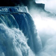 Схема вышивки «Бушующий водопад.»