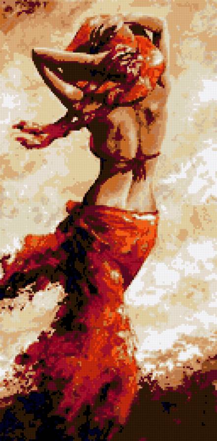 Картина Эмерико Тот - девушка - предпросмотр