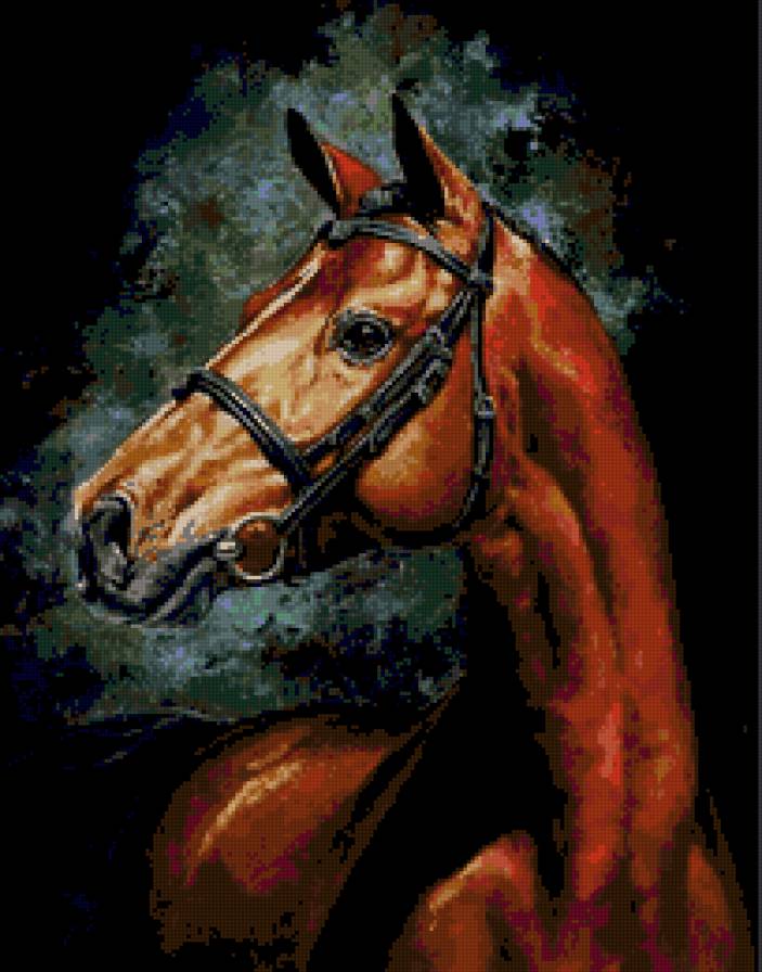 Картина Эмарико Тот - конь - предпросмотр