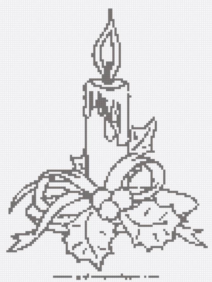 новогодняя свечка - предпросмотр