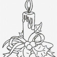 новогодняя свечка