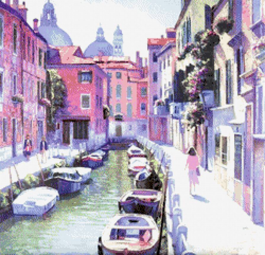 город - люди, город, красота, лодки, вода - предпросмотр