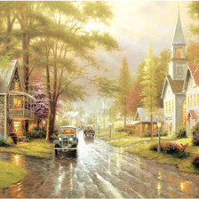 Схема вышивки «Город»