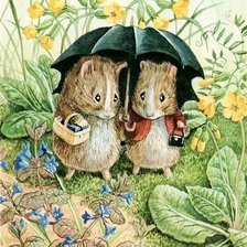 Схема вышивки «Beatrix Potter - Приятелки»