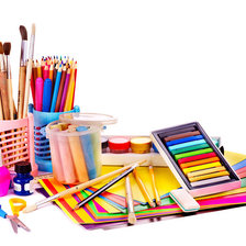 Схема вышивки «канцтовары»