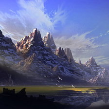 Схема вышивки «пейзаж»